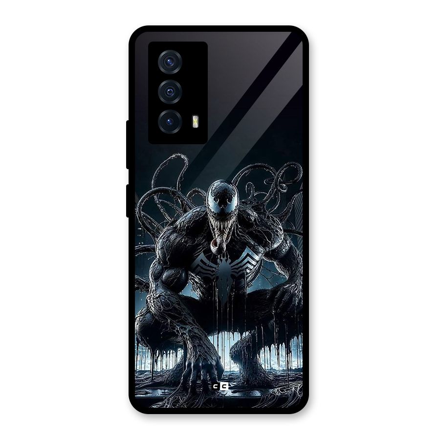 Sitting Venom Glass Back Case for Vivo iQOO Z5