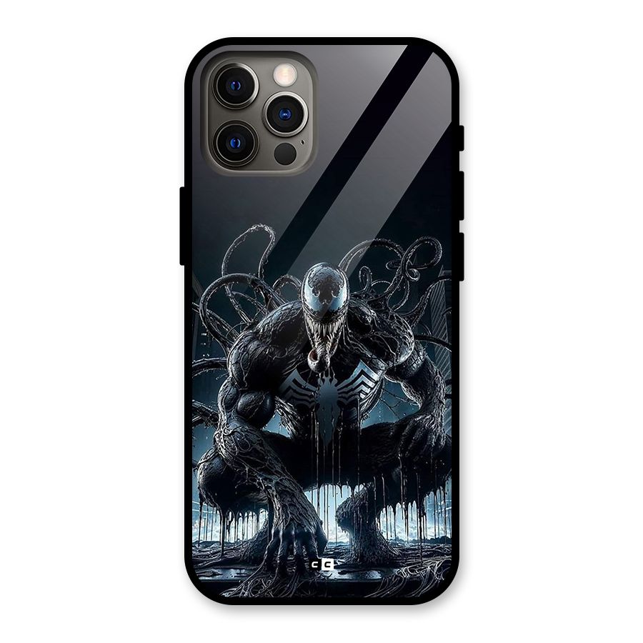 Sitting Venom Glass Back Case for iPhone 12 Pro