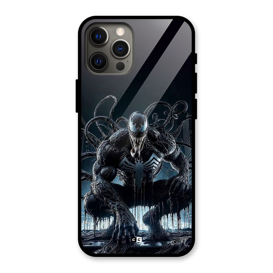 Sitting Venom Glass Back Case for iPhone 12 Pro Max