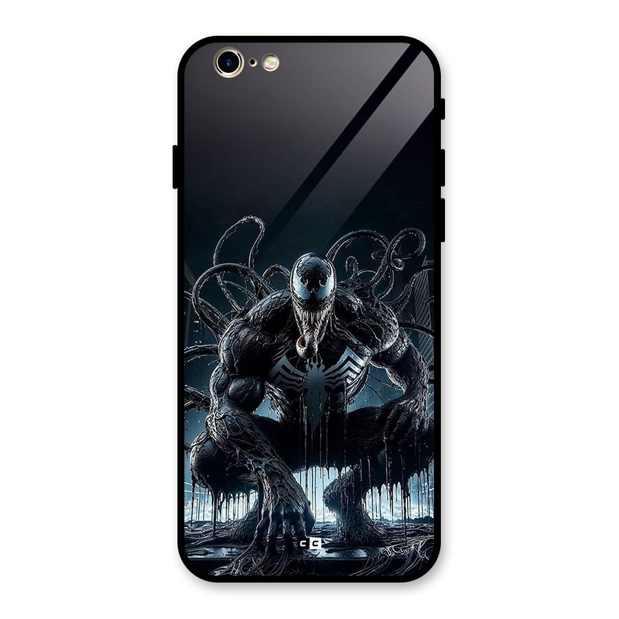 Sitting Venom Glass Back Case for iPhone 6 6S