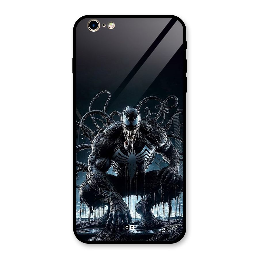 Sitting Venom Glass Back Case for iPhone 6 Plus 6S Plus