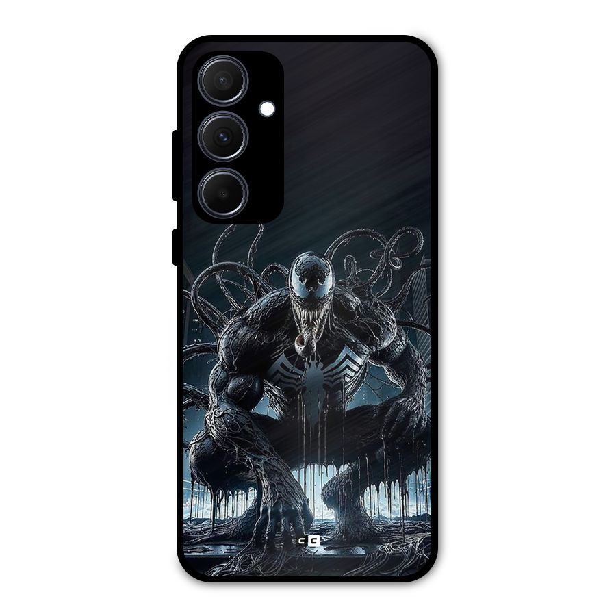 Sitting Venom Metal Back Case for Galaxy A35