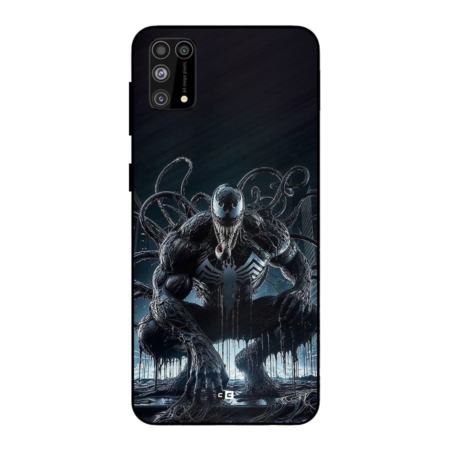 Sitting Venom Metal Back Case for Galaxy M31