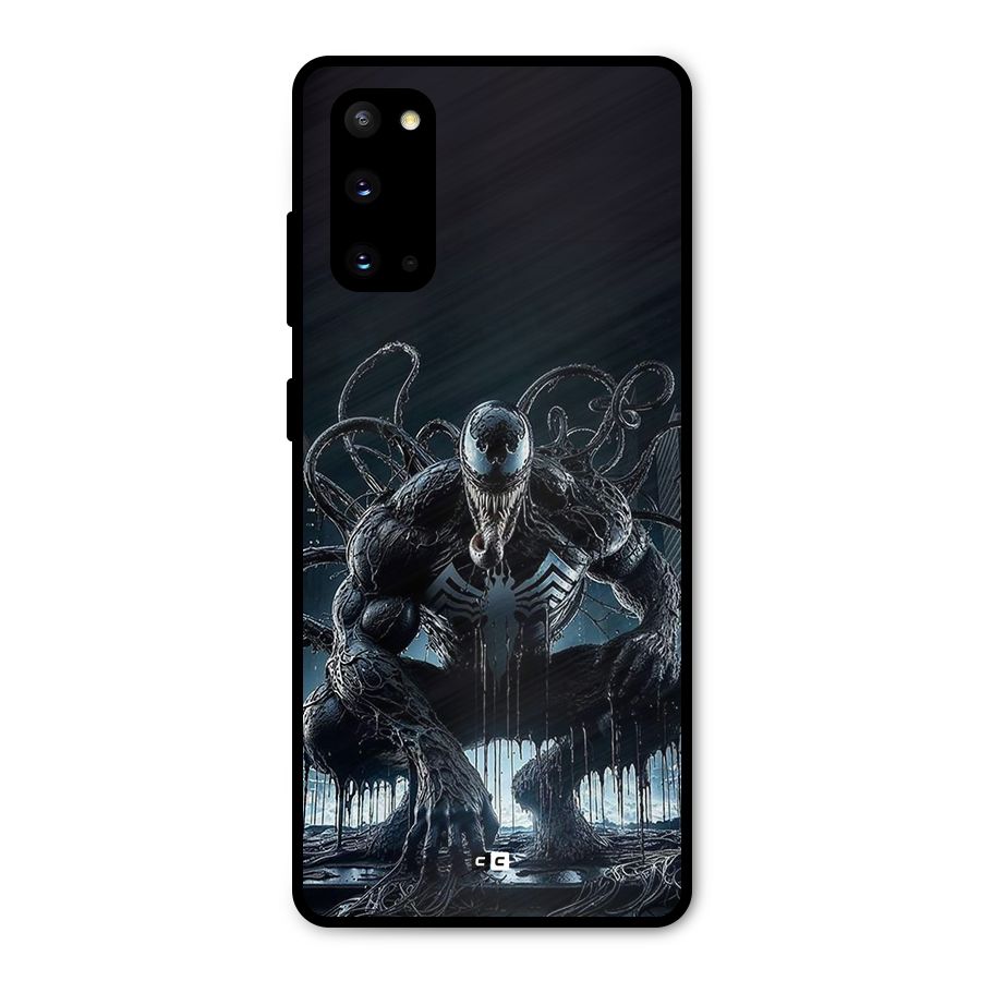 Sitting Venom Metal Back Case for Galaxy S20