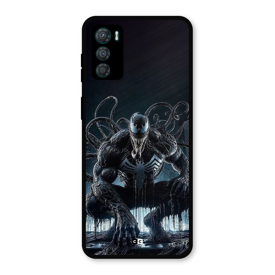 Sitting Venom Metal Back Case for Moto G42
