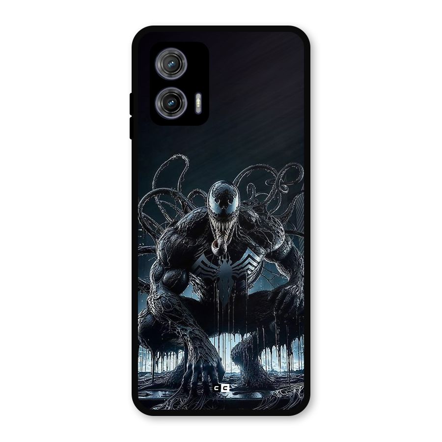 Sitting Venom Metal Back Case for Moto G73
