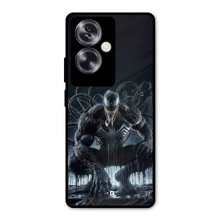 Sitting Venom Metal Back Case for Oppo A79 5G