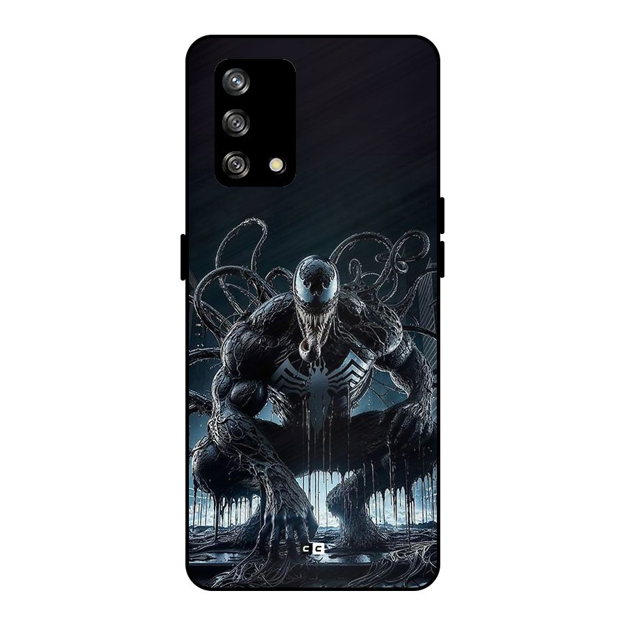 Sitting Venom Metal Back Case for Oppo F19