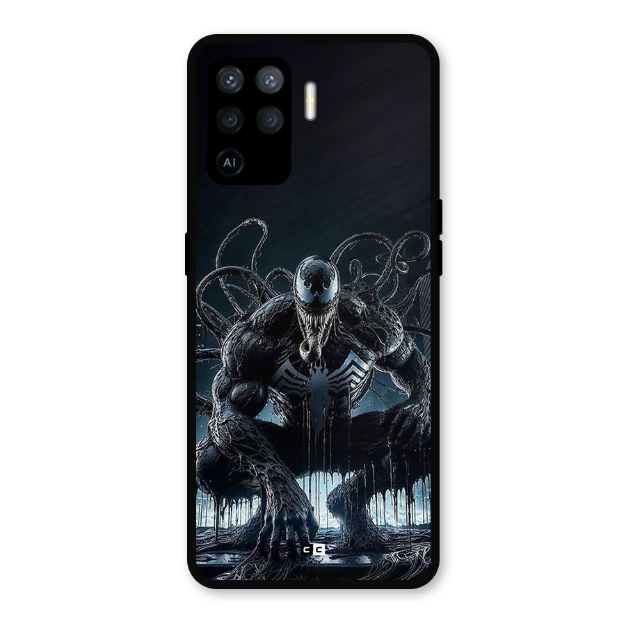 Sitting Venom Metal Back Case for Oppo F19 Pro