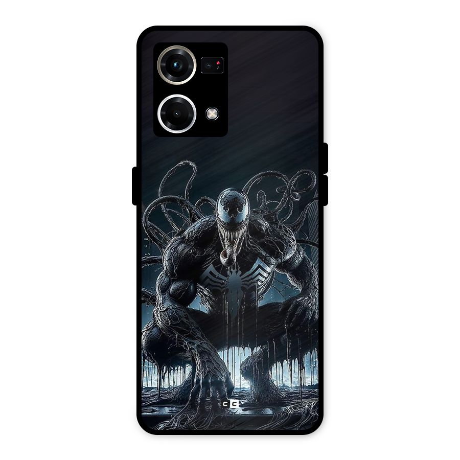 Sitting Venom Metal Back Case for Oppo F21 Pro 4G