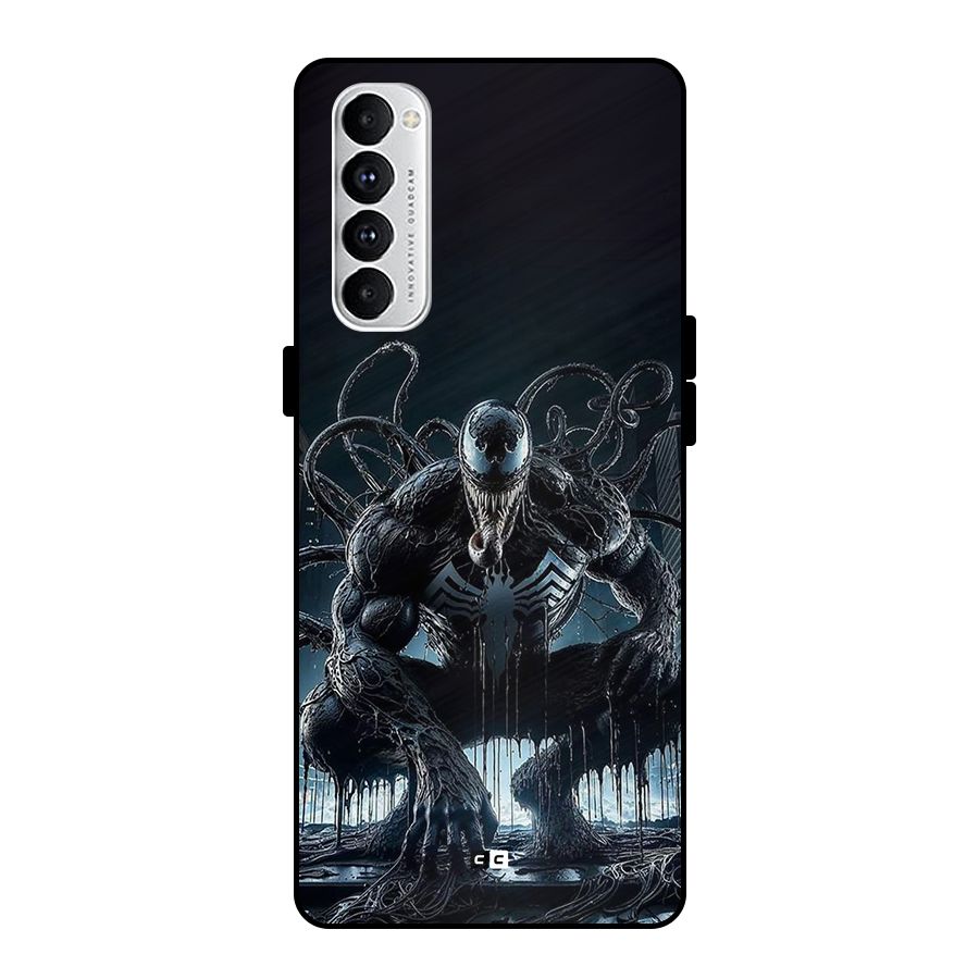 Sitting Venom Metal Back Case for Oppo Reno4 Pro