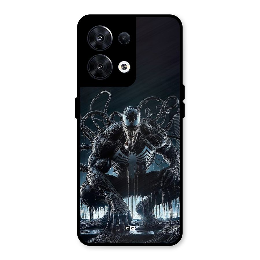 Sitting Venom Metal Back Case for Oppo Reno8 5G