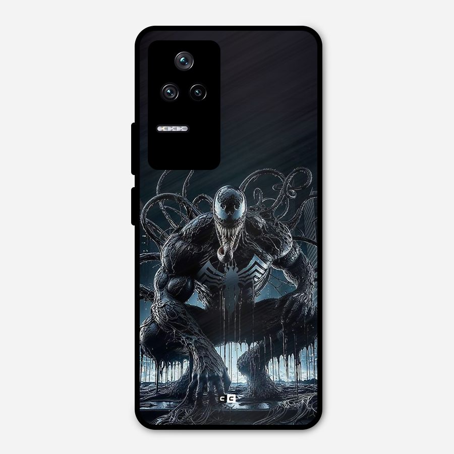Sitting Venom Metal Back Case for Poco F4 5G