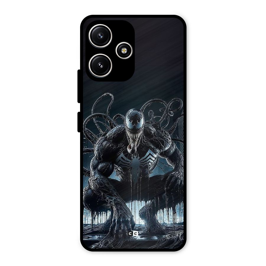 Sitting Venom Metal Back Case for Poco M6 Pro