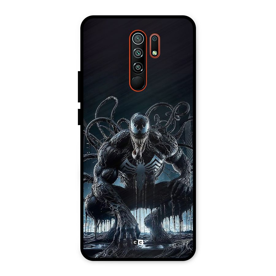 Sitting Venom Metal Back Case for Redmi 9 Prime