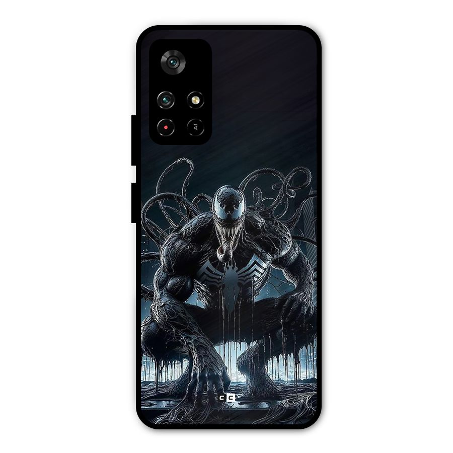 Sitting Venom Metal Back Case for Redmi Note 11T 5G