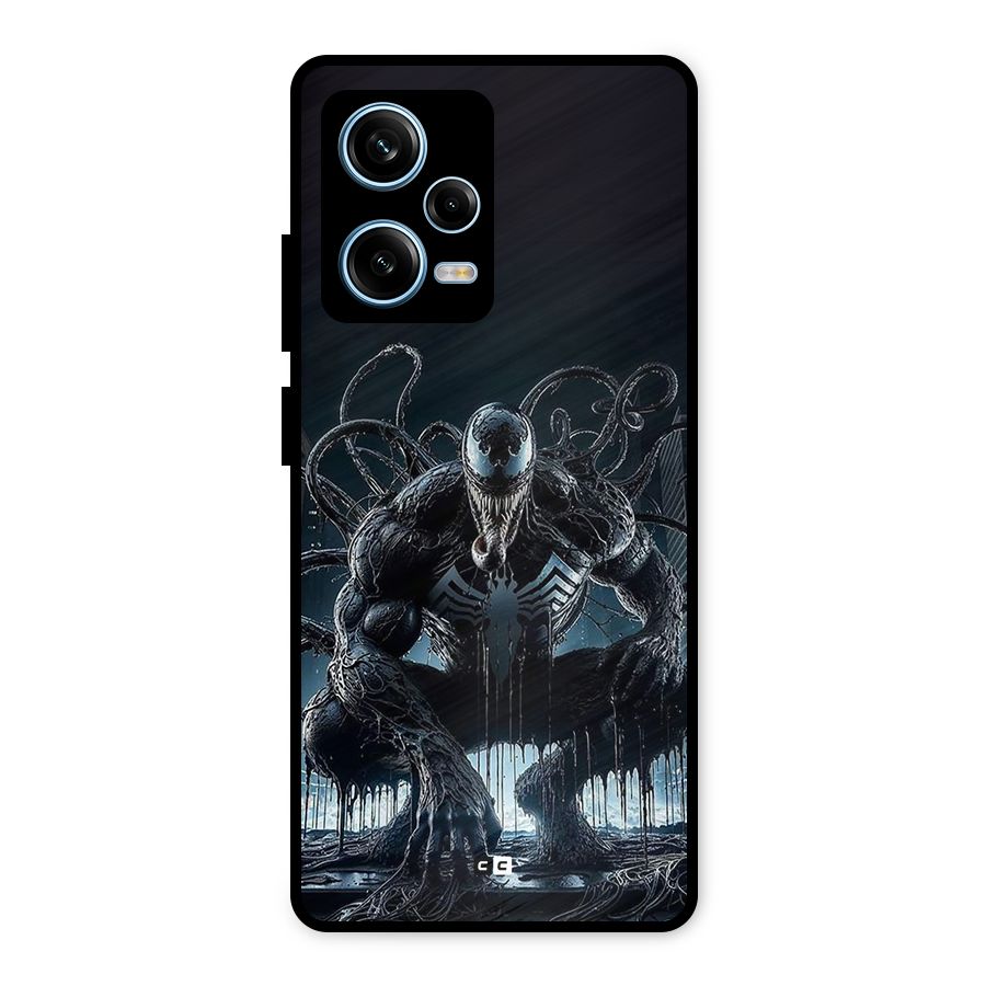 Sitting Venom Metal Back Case for Redmi Note 12 Pro