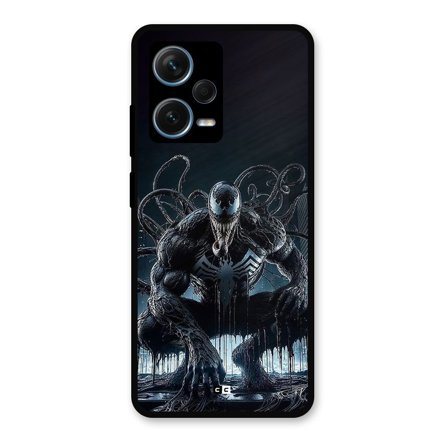 Sitting Venom Metal Back Case for Redmi Note 12 Pro Plus 5G