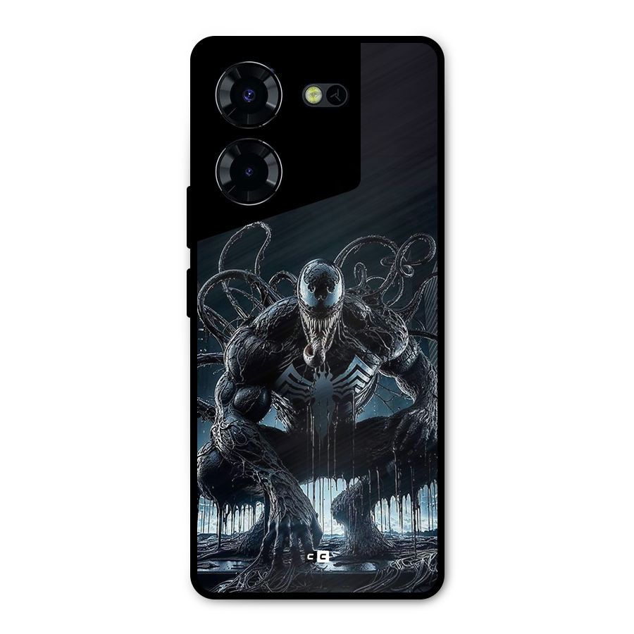 Sitting Venom Metal Back Case for Tecno Pova 5 Pro 5G