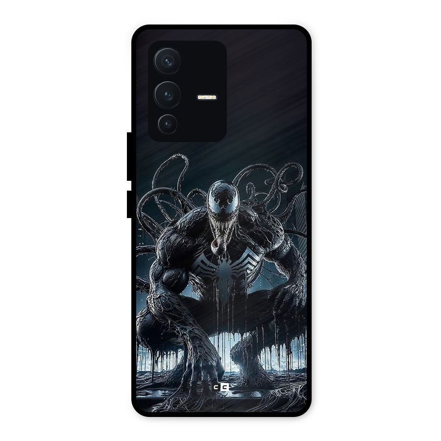 Sitting Venom Metal Back Case for Vivo V23 5G