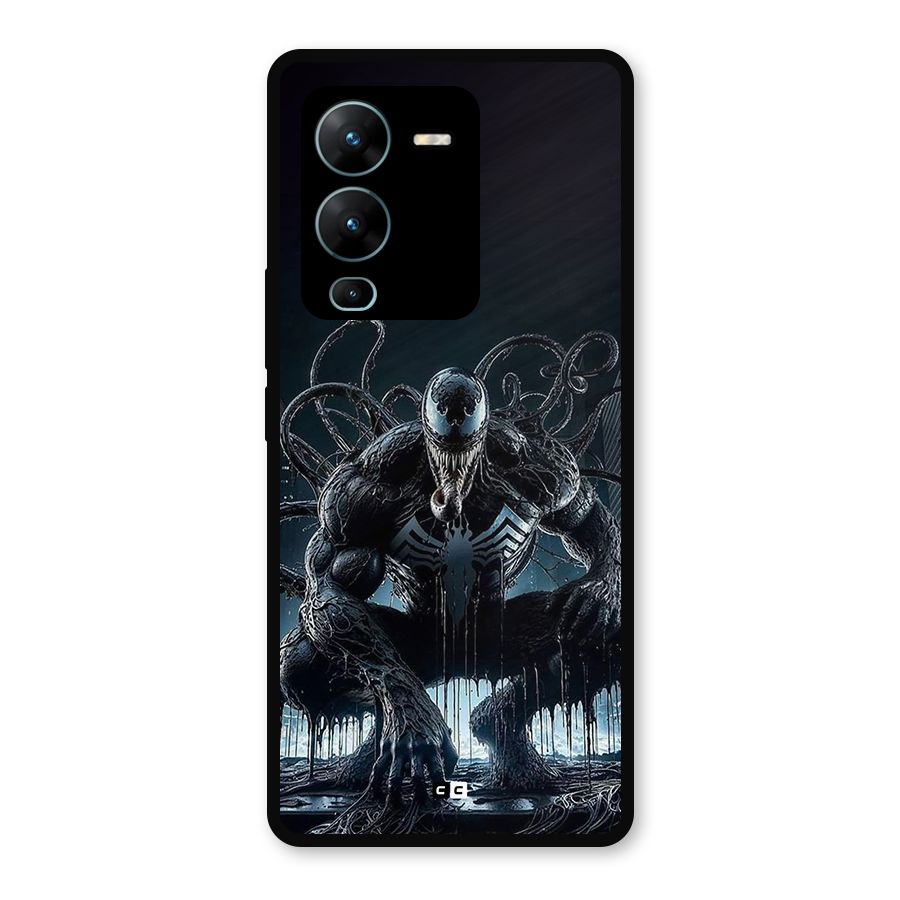 Sitting Venom Metal Back Case for Vivo V25 Pro
