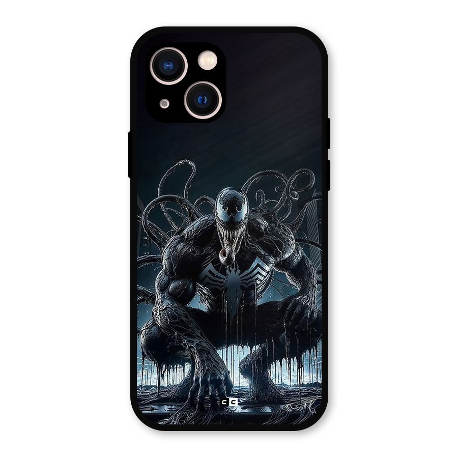Sitting Venom Metal Back Case for iPhone 13