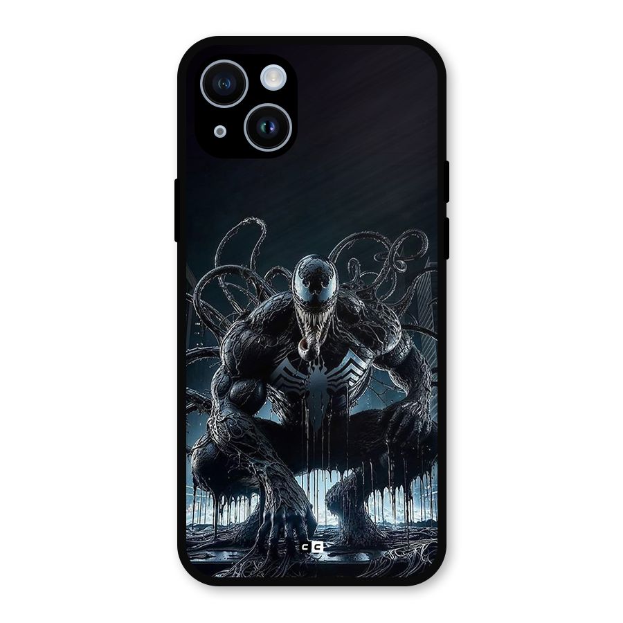 Sitting Venom Metal Back Case for iPhone 14
