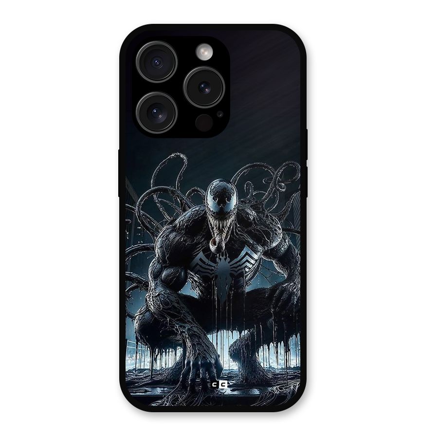 Sitting Venom Metal Back Case for iPhone 15 Pro