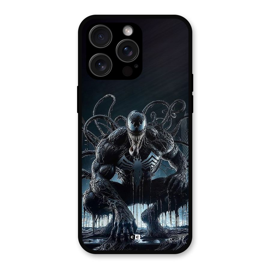 Sitting Venom Metal Back Case for iPhone 15 Pro Max