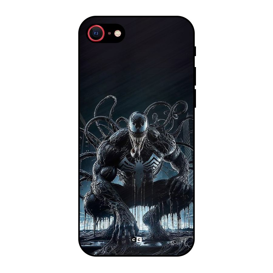 Sitting Venom Metal Back Case for iPhone SE 2022