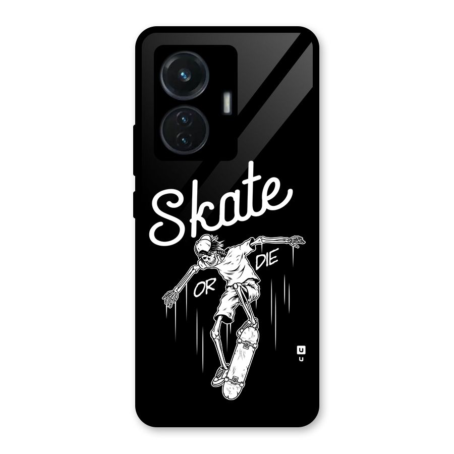 Skate Or Die Glass Back Case for Vivo T1 44W