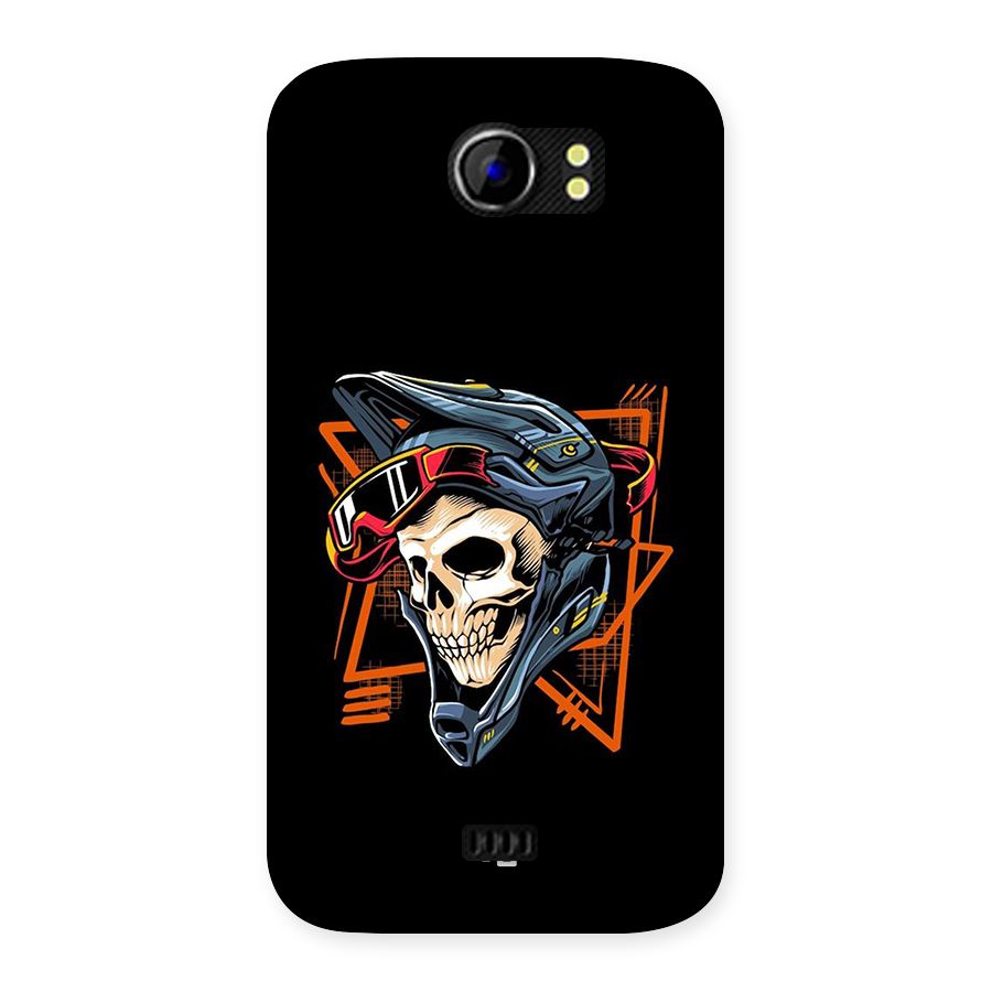 Skull Helmet Back Case for Canvas 2 A110