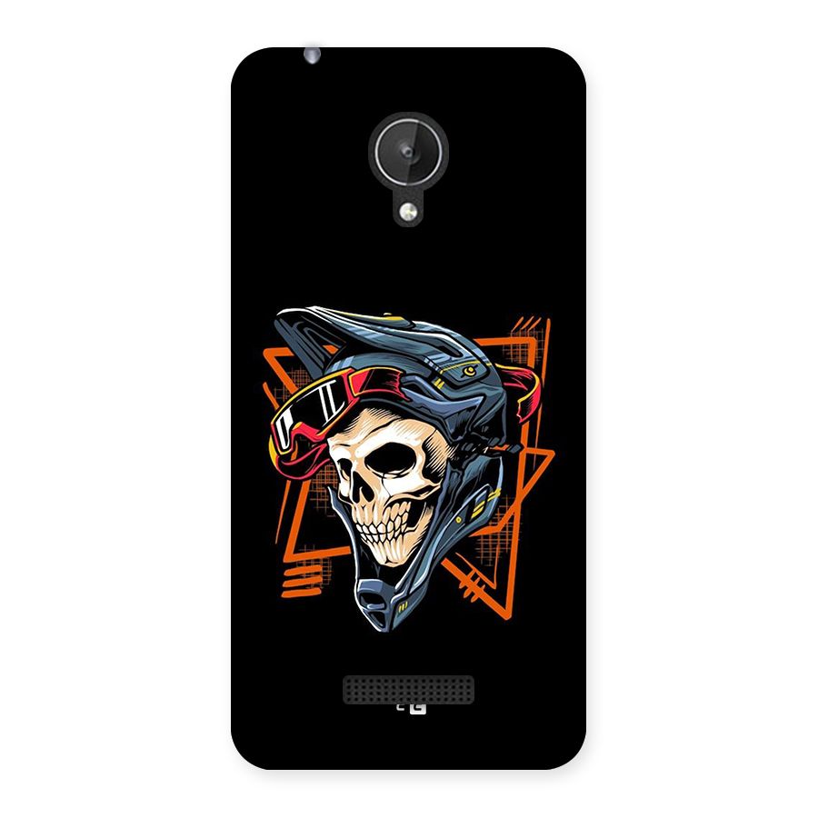 Skull Helmet Back Case for Canvas Spark Q380