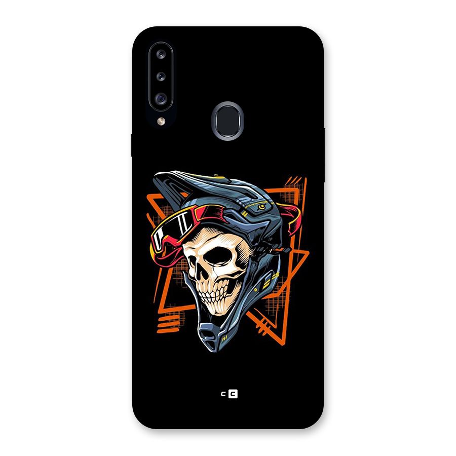 Skull Helmet Back Case for Galaxy A20s