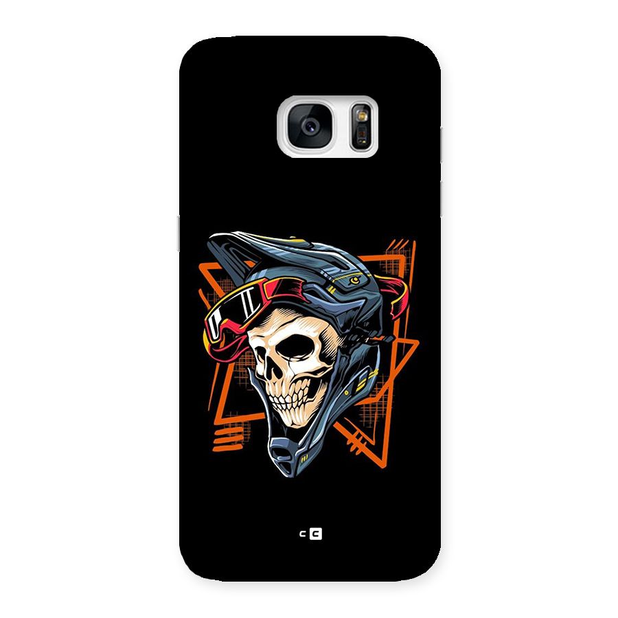 Skull Helmet Back Case for Galaxy S7 Edge