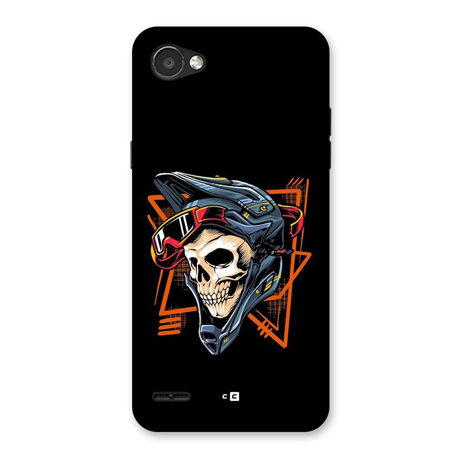 Skull Helmet Back Case for LG Q6