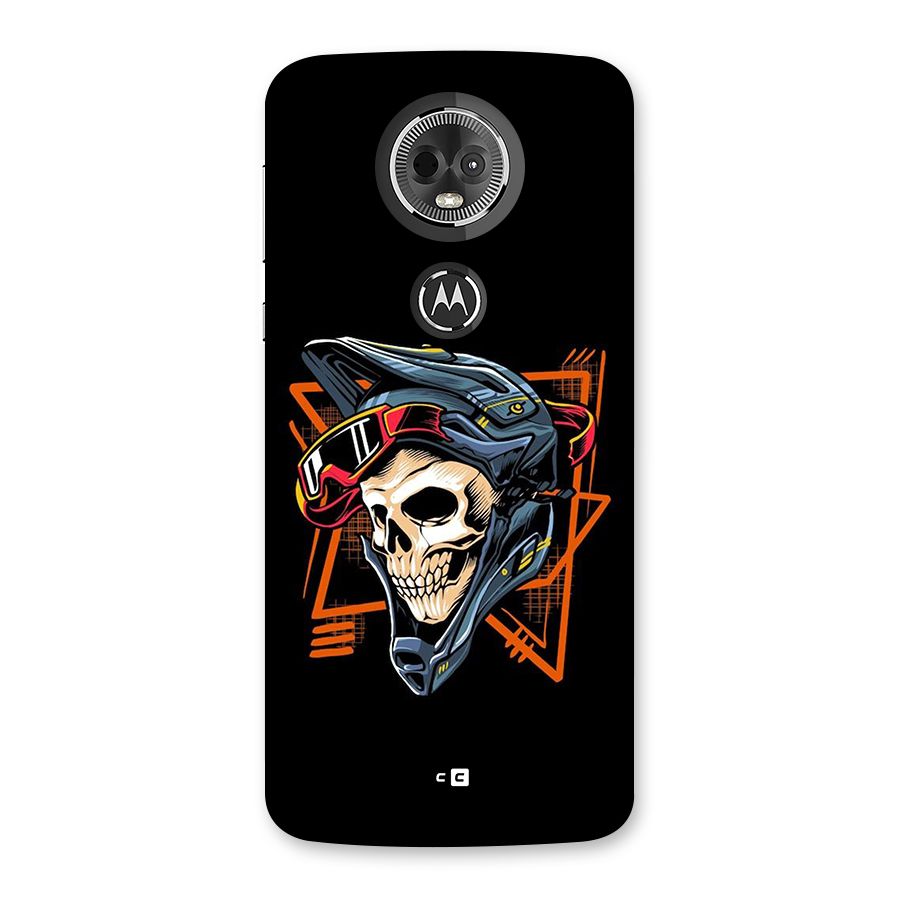 Skull Helmet Back Case for Moto E5 Plus
