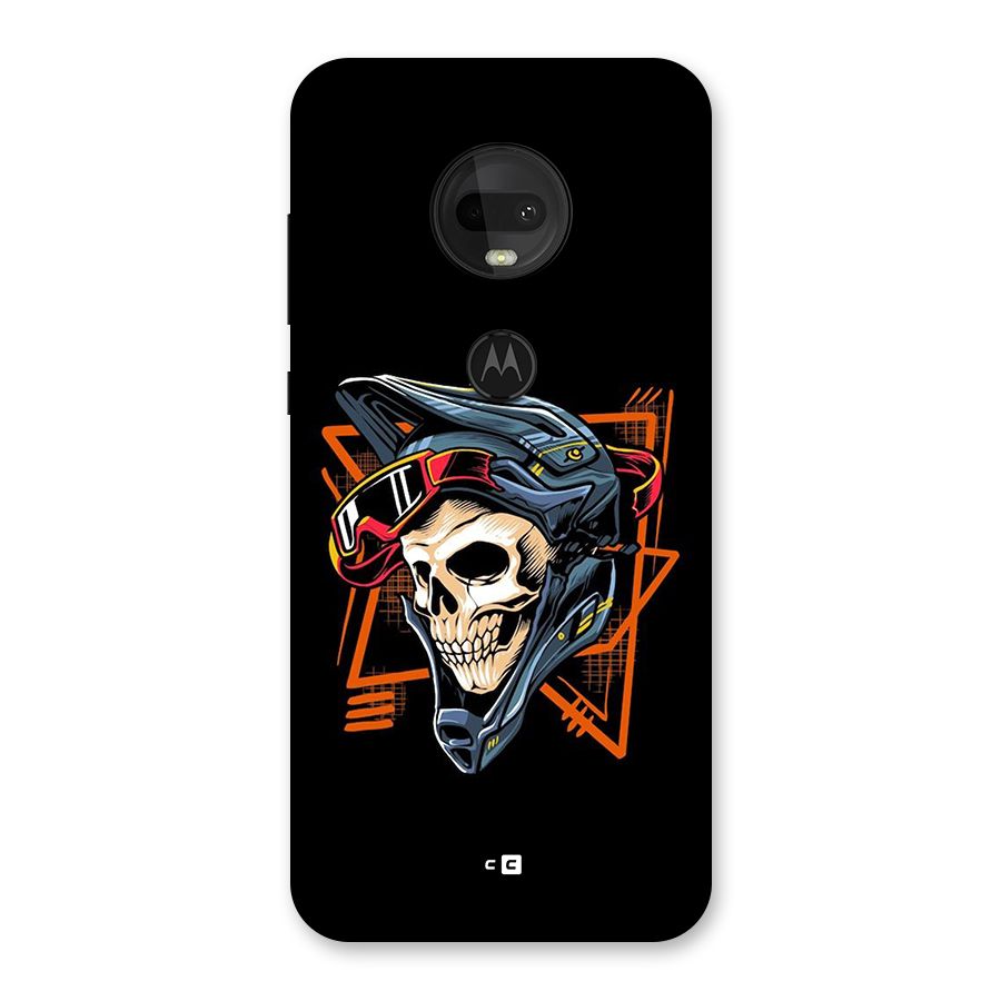 Skull Helmet Back Case for Moto G7