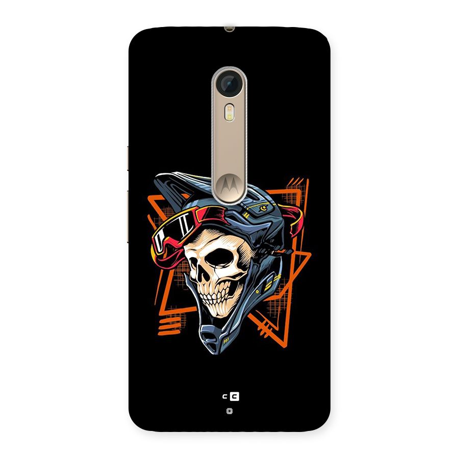 Skull Helmet Back Case for Moto X Style