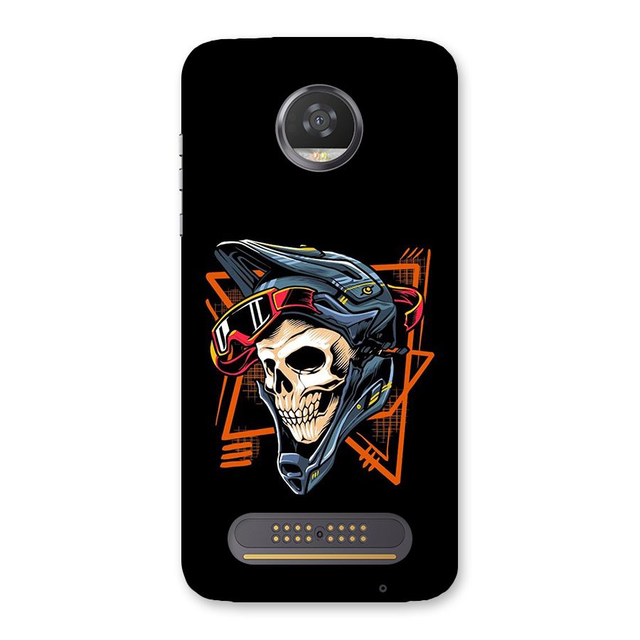 Skull Helmet Back Case for Moto Z2 Play