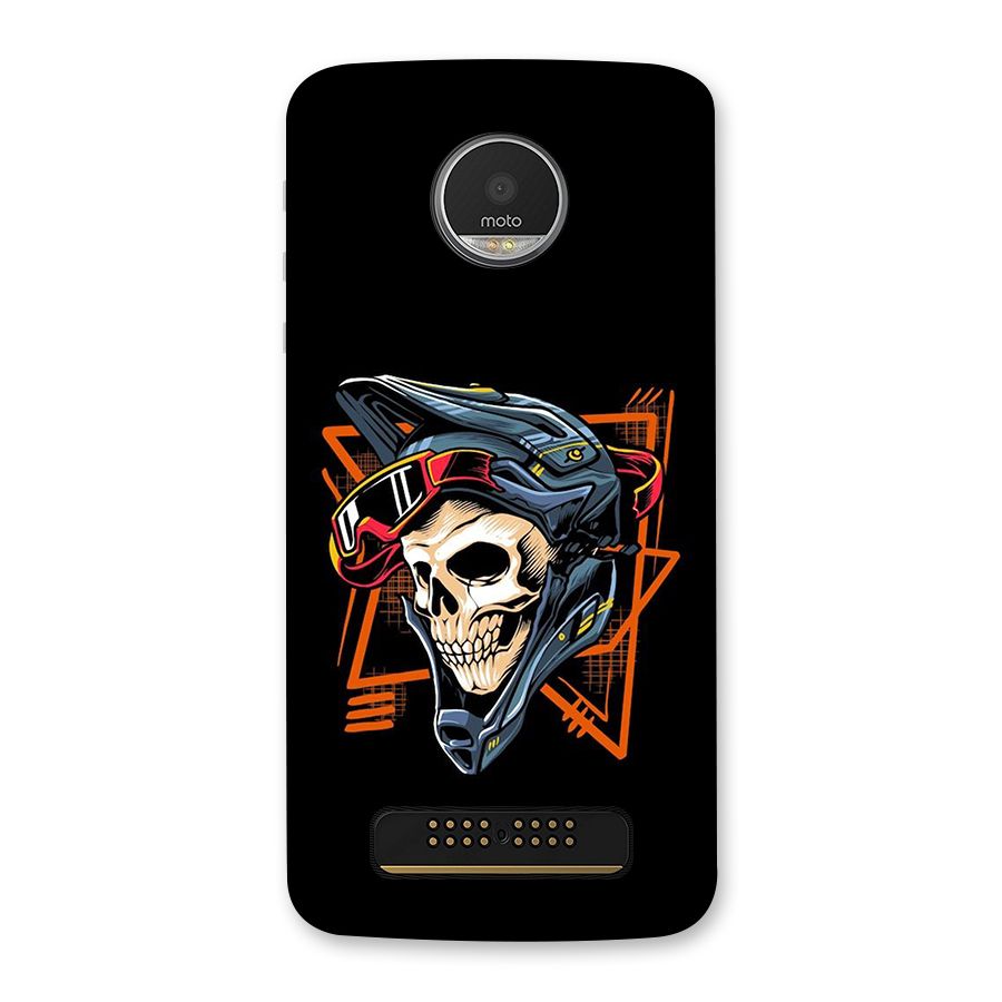 Skull Helmet Back Case for Moto Z Play