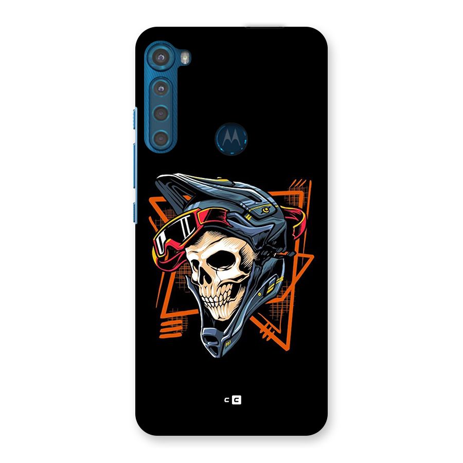 Skull Helmet Back Case for Motorola One Fusion Plus