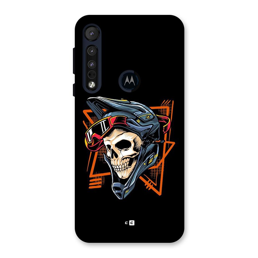 Skull Helmet Back Case for Motorola One Macro