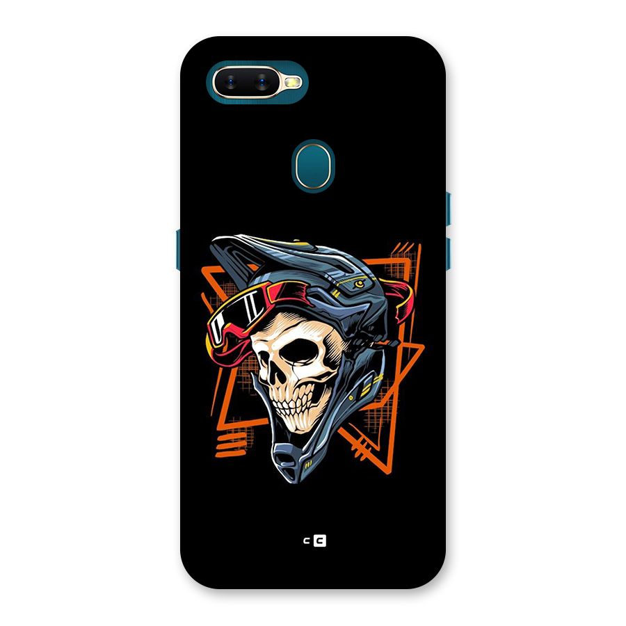 Skull Helmet Back Case for Oppo A12s