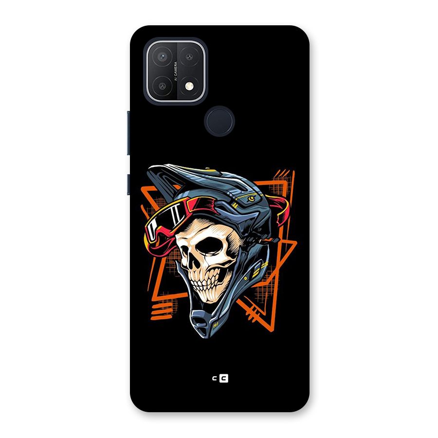 Skull Helmet Back Case for Oppo A15