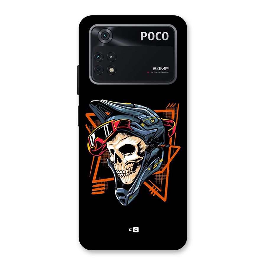 Skull Helmet Back Case for Poco M4 Pro 4G