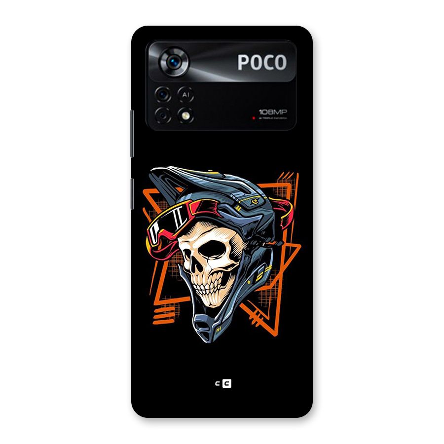Skull Helmet Back Case for Poco X4 Pro 5G