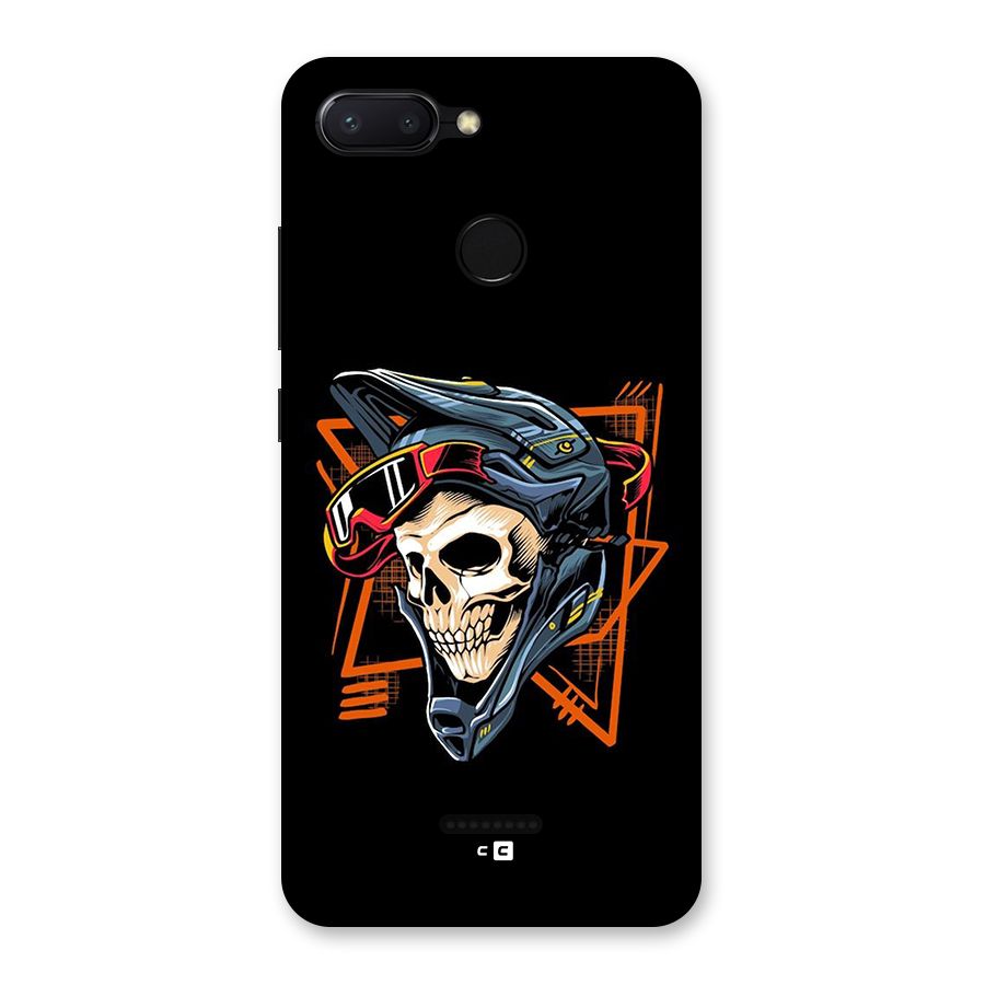 Skull Helmet Back Case for Redmi 6