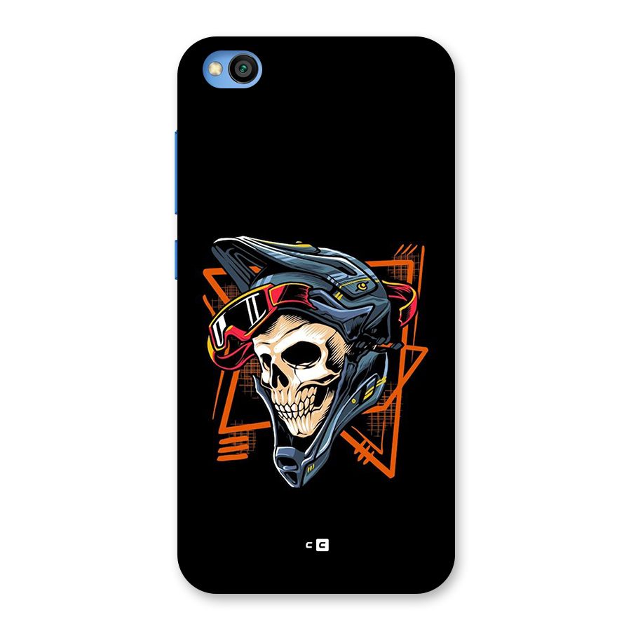 Skull Helmet Back Case for Redmi Go