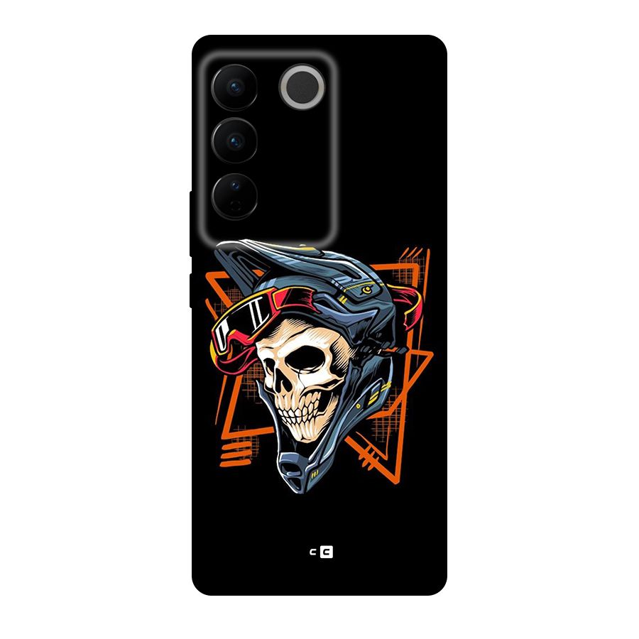 Skull Helmet Back Case for Vivo V27